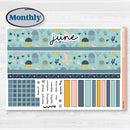 Summer Ocean Beach Kit | Laurel Denise Portrait Planner Kit Stickers | Seas the Day | KIT-388-R