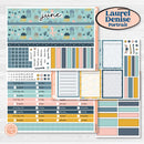 Summer Ocean Beach Kit | Laurel Denise Portrait Planner Kit Stickers | Seas the Day | KIT-388-R