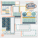 Summer Ocean Beach Kit | A5 Plum Monthly & Dashboard Planner Kit Stickers | Seas the Day | KIT-388-S