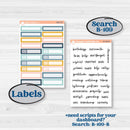 Summer Ocean Beach Kit | 7x9 Plum Monthly & Dashboard Planner Kit Stickers | Seas the Day | KIT-388-T