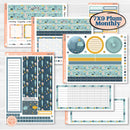 Summer Ocean Beach Kit | 7x9 Plum Monthly & Dashboard Planner Kit Stickers | Seas the Day | KIT-388-T