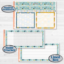 Summer Ocean Beach Kit | 8.5x11 Plum Monthly & Dashboard Planner Kit Stickers | Seas the Day | KIT-388-U