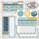 Summer Ocean Beach Kit | 8.5x11 Plum Monthly & Dashboard Planner Kit Stickers | Seas the Day | KIT-388-U