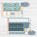 Summer Ocean Beach Kit | A5 Erin Condren Monthly & Dashboard Planner Kit Stickers | Seas the Day | KIT-388-V