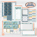 Summer Ocean Beach Kit | A5 Erin Condren Monthly & Dashboard Planner Kit Stickers | Seas the Day | KIT-388-V