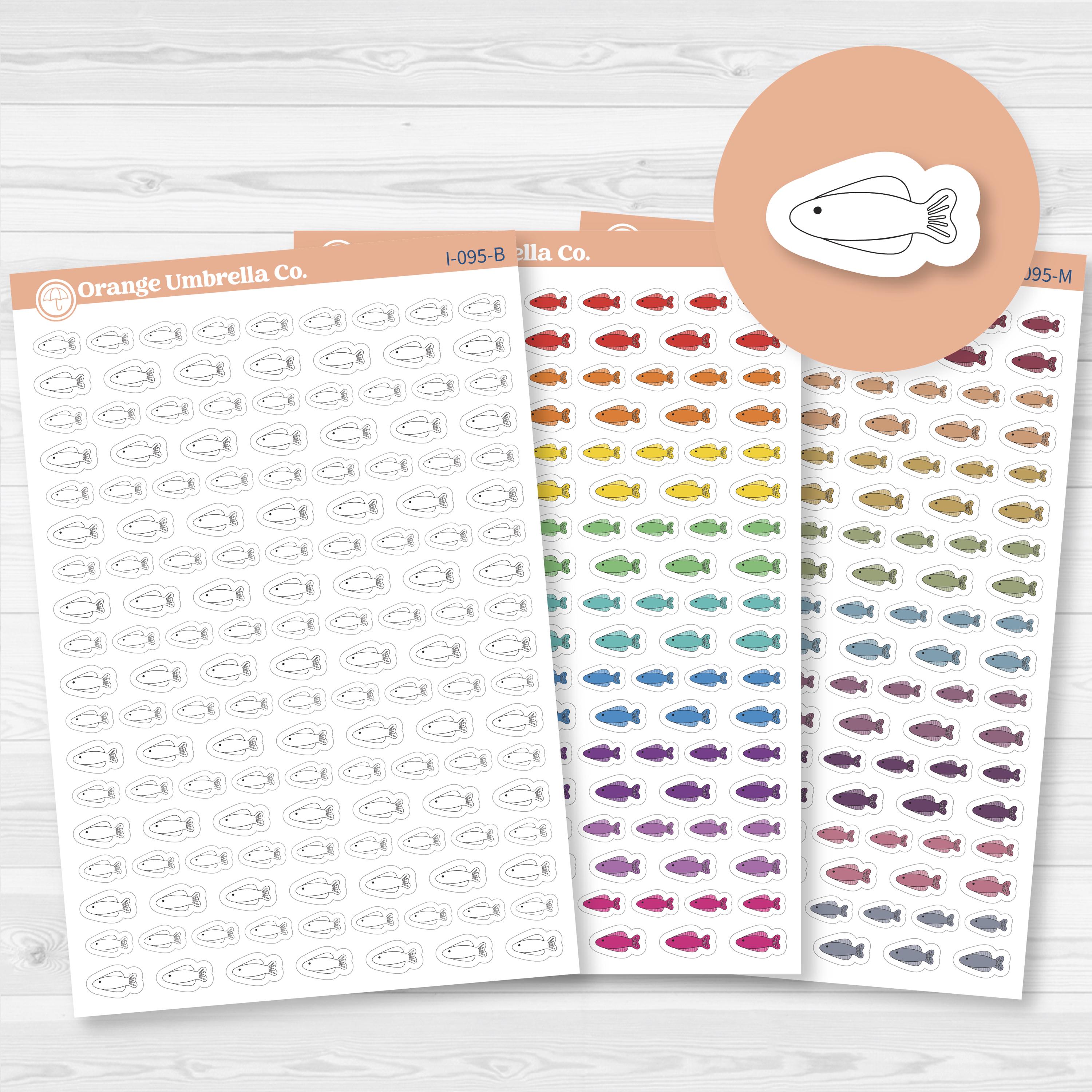 Feed Fish | Clean Tank | Icons Planner Stickers | I-095