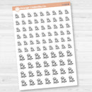 Walk Dog | Feed Dog | Groom Dog | Hand Doodled Icons Planner Stickers | I-118