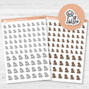 Walk Dog | Feed Dog | Groom Dog | Hand Doodled Icons Planner Stickers | I-118