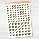 Feed Turtle | Clean Turtle Cage | Hand Doodled Icons Planner Stickers | I-141