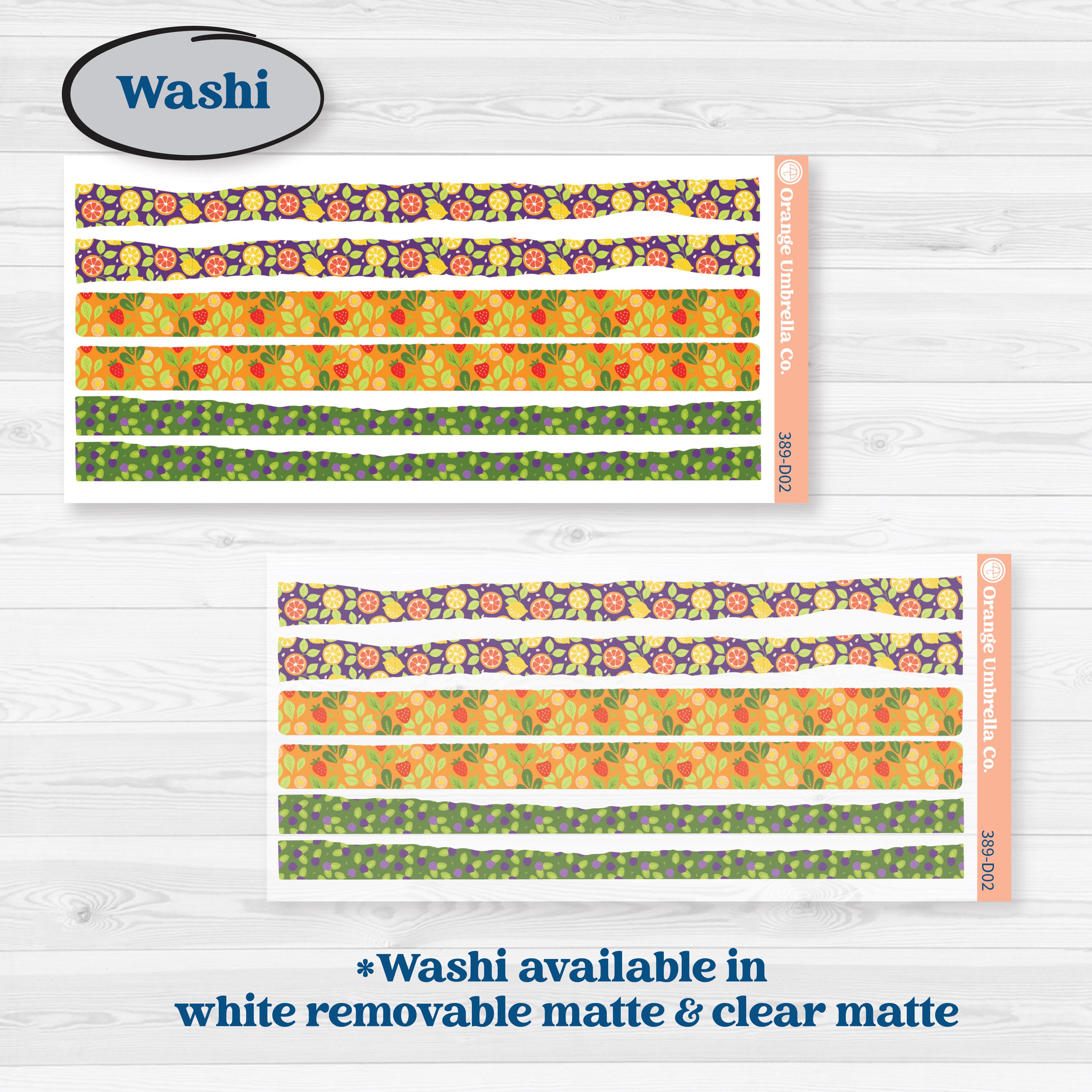 Summer Fruit Kit | Journaling Kit Planner Stickers | Ripe | KIT-389-D
