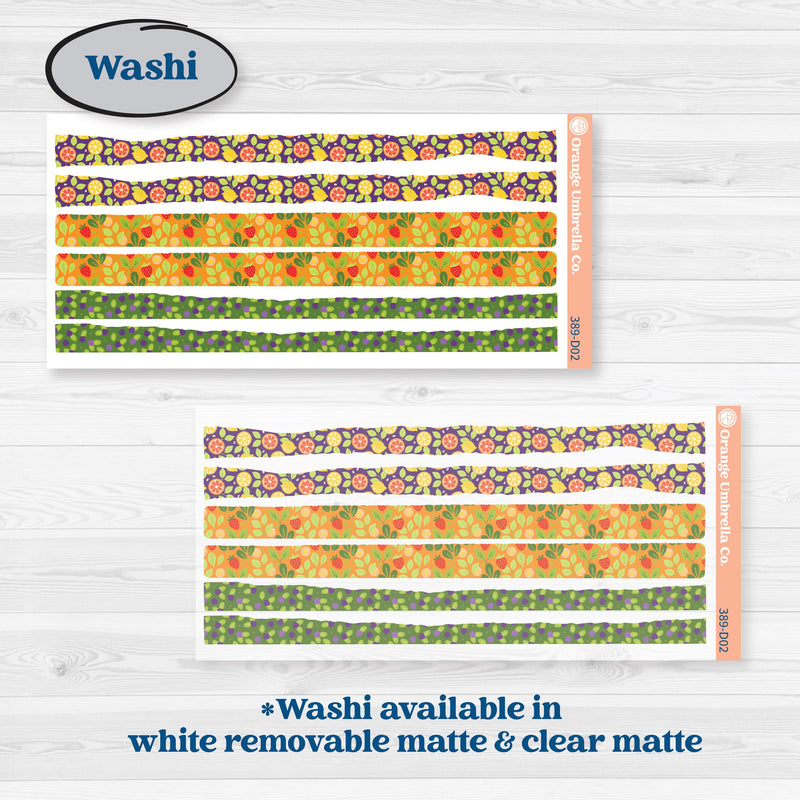 Summer Fruit Kit | Journaling Kit Planner Stickers | Ripe | KIT-389-D