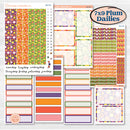 Summer Fruit Kit | 7x9 Plum Daily Planner Kit Stickers | Ripe | KIT-389-P