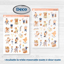 Fun Animal Kit | Weekly Sticker Kit for Vertical Planners like Erin Condren | Gone With The Wild | KIT-381-A