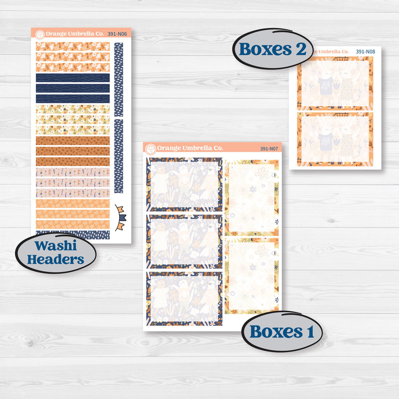 Fun Animal Kit | A5 Plum Daily Planner Kit Stickers | Gone With The Wild | KIT-391-N