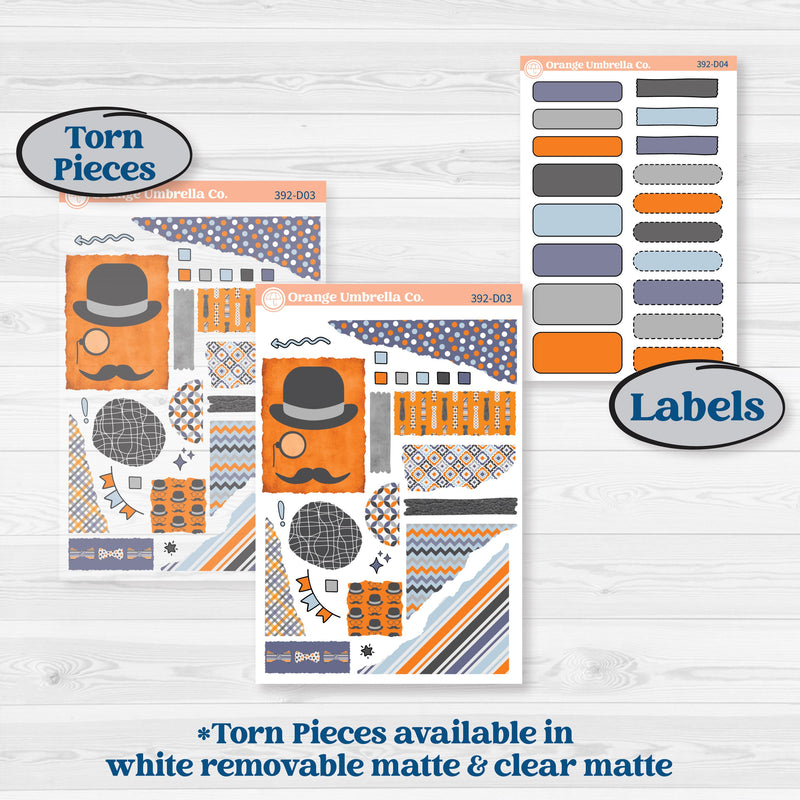 Father’s Day Kit | Journaling Kit Planner Stickers | Dapper Dad | KIT-392-D