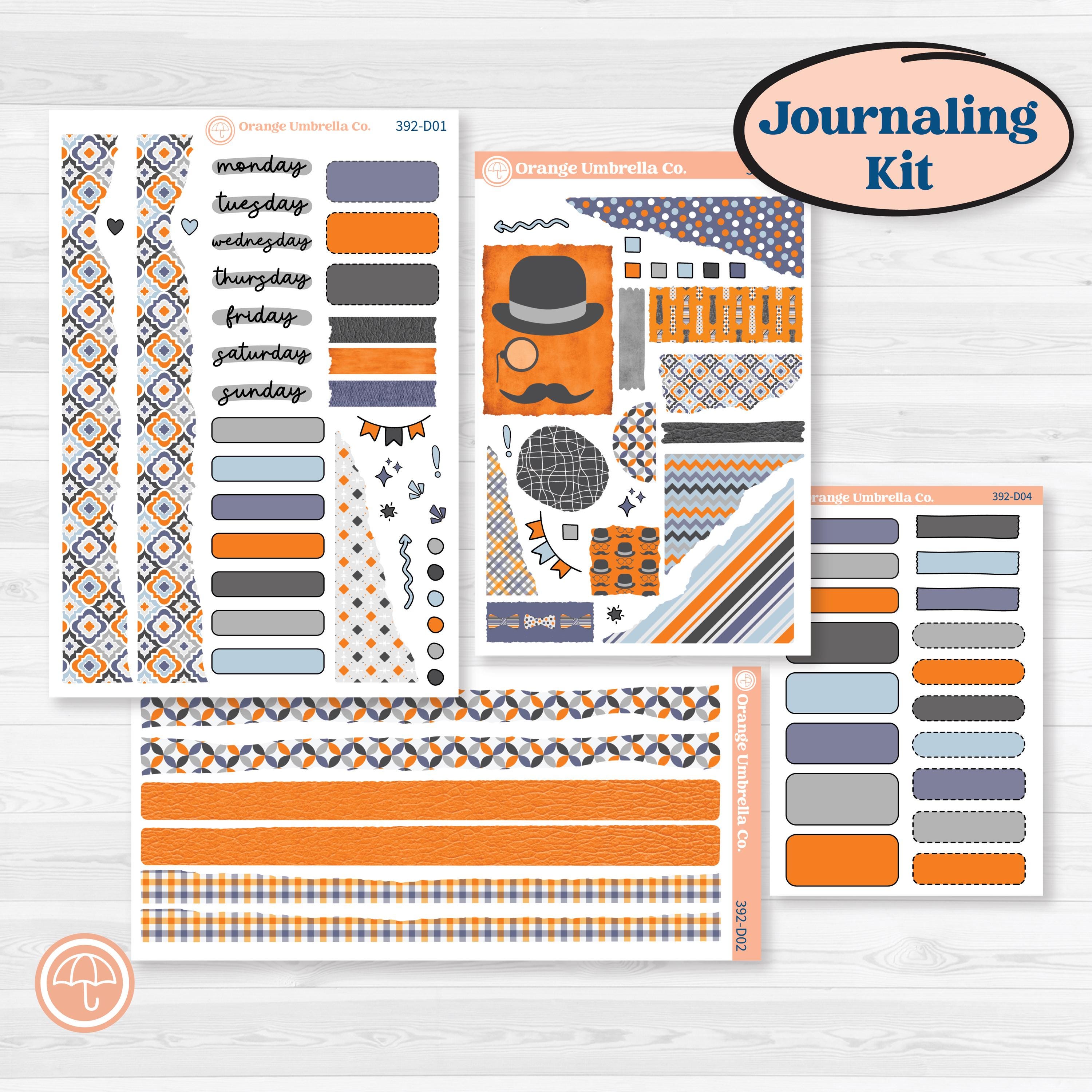 Father’s Day Kit | Journaling Kit Planner Stickers | Dapper Dad | KIT-392-D