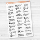 September Wacky Holidays Mini Script Planner Stickers | F17 | E-337