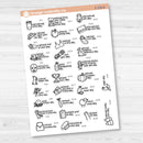 October Wacky Holidays Script Planner Stickers | F17 | E-338