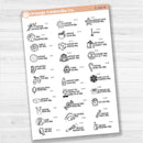 December Wacky Holidays Script Planner Stickers | F17 | E-342