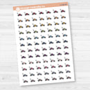 Hand Doodled Lawn Mower Icons Planner Stickers | I-149
