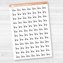 Hand Doodled Lawn Mower Icons Planner Stickers | I-149