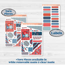 Independence Day | 4th Of July Kit | Journaling Kit Planner Stickers | Freedom | KIT-394-D