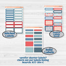 Independence Day | 4th Of July Kit | A5 Compact Vertical Planner Kit Stickers for Erin Condren | Freedom | KIT-394-G