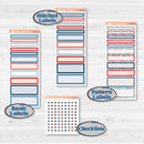 Independence Day | 4th Of July Kit | A5 Compact Vertical Planner Kit Stickers for Erin Condren | Freedom | KIT-394-G