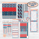 Independence Day | 4th Of July Kit | A5 Daily Duo Planner Kit Stickers | Freedom | KIT-394-L