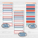 Independence 4th Of July Kit | 7x9 Plum Daily Planner Kit Stickers | Freedom | KIT-394-P