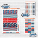 Independence Day | 4th Of July Kit | Laurel Denise Standard Vertical & Horizontal Planner Kit Stickers | Freedom | KIT-394-Q