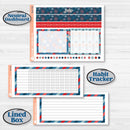 Independence Day | 4th Of July Kit | 7x9 Plum Monthly & Dashboard Planner Kit Stickers | Freedom | KIT-394-T