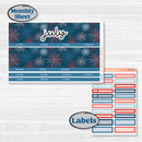 Independence Day | 4th Of July Kit | 8.5 x 11 Erin Condren Monthly Planner Kit Stickers | Freedom | KIT-394-X