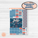 Independence Day | 4th Of July Kit | Hobonichi Weeks Monthly Planner Kit Stickers | Freedom | KIT-394-Z