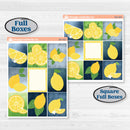 Summer Lemon Kit | Weekly Sticker Kit for Vertical Planners like Erin Condren | Lemon Me Know | KIT-393-A