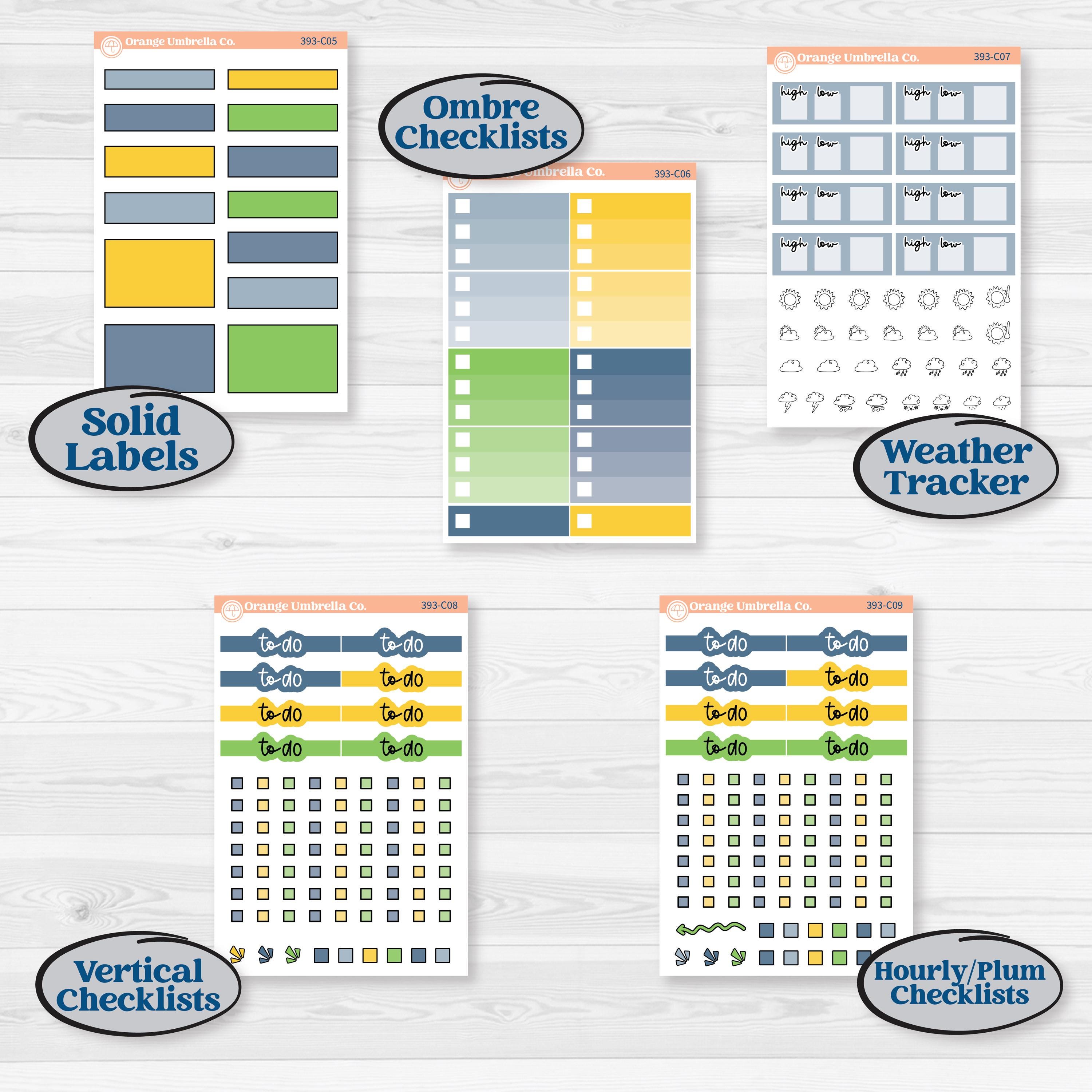Summer Lemon Kit | Weekly Add-On Labels Planner Kit Stickers | Lemon Me Know | KIT-393-C