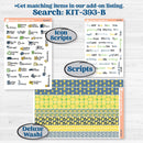 Summer Lemon Kit | Hobonichi Cousin Weekly & Daily Planner Kit Stickers | Lemon Me Know | KIT-393-E