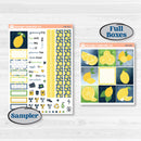 Summer Lemon Kit | Hobonichi Cousin Weekly & Daily Planner Kit Stickers | Lemon Me Know | KIT-393-E