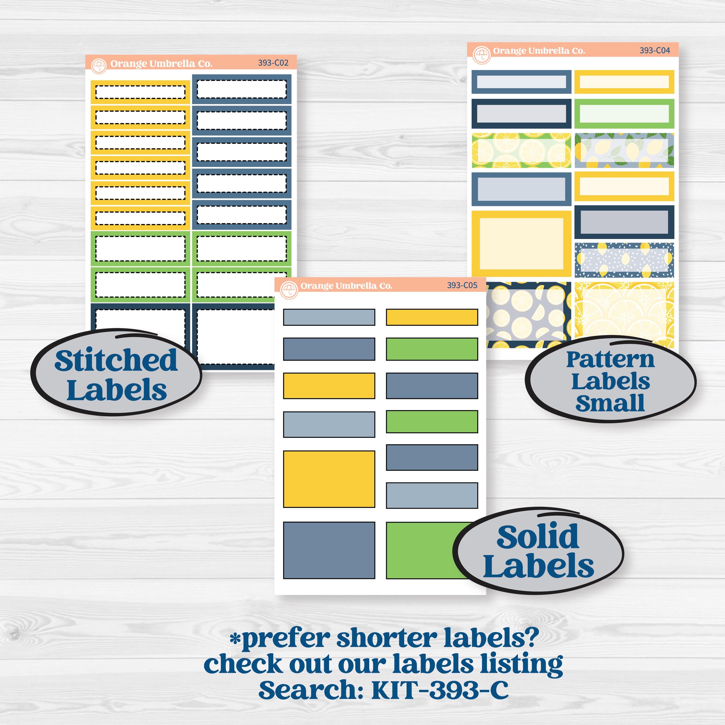 Summer Lemon Kit | A5 Daily Duo Planner Kit Stickers | Lemon Me Know | KIT-393-L
