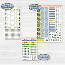Summer Lemon Kit | 7x9 Erin Condren Daily Duo Planner Kit Stickers | Lemon Me Know | KIT-393-M
