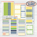 Summer Lemon Kit | A5 Plum Daily Planner Kit Stickers | Lemon Me Know | KIT-393-N