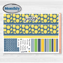 Summer Lemon Kit | Laurel Denise Portrait Planner Kit Stickers | Lemon Me Know | KIT-393-R