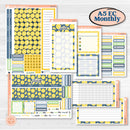 Summer Lemon Kit | A5 Erin Condren Monthly & Dashboard Sticker Kit | 2024-2025 Planners | Lemon Me Know | KIT-393-V