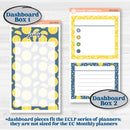 Summer Lemon Kit | 7x9 Erin Condren Life Planner Monthly & Dashboard Sticker Kit | 2024-2025 Planners | Lemon Me Know | KIT-393-W