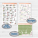 Tropical Summer Kit | Weekly Add-On Planner Kit Stickers | Borneo | KIT-395-B