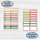 Tropical Summer Kit | Weekly Add-On Labels Planner Kit Stickers | Borneo | KIT-395-C