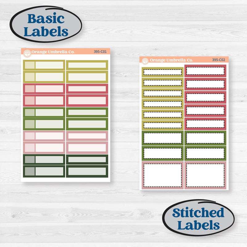Tropical Summer Kit | Weekly Add-On Labels Planner Kit Stickers | Borneo | KIT-395-C