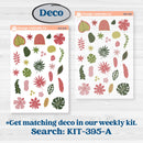 Tropical Summer Kit | Journaling Kit Planner Stickers | Borneo | KIT-395-D