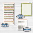 Tropical Summer Kit | 7x9 Compact Vertical Planner Kit Stickers | Borneo | KIT-395-H