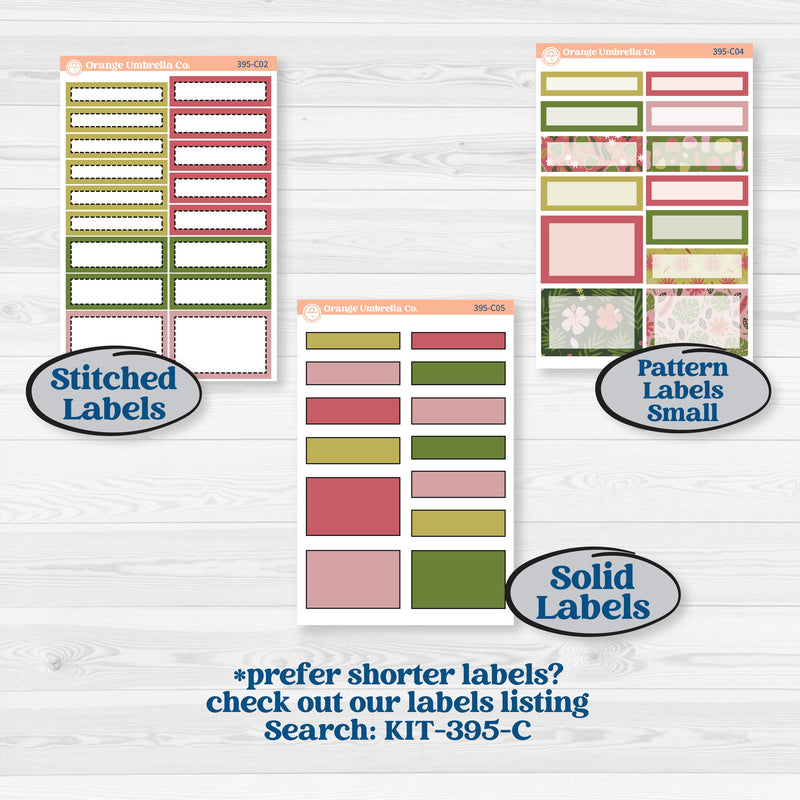 Tropical Summer Kit | 7x9 Erin Condren Daily Duo Planner Kit Stickers | Borneo | KIT-395-M